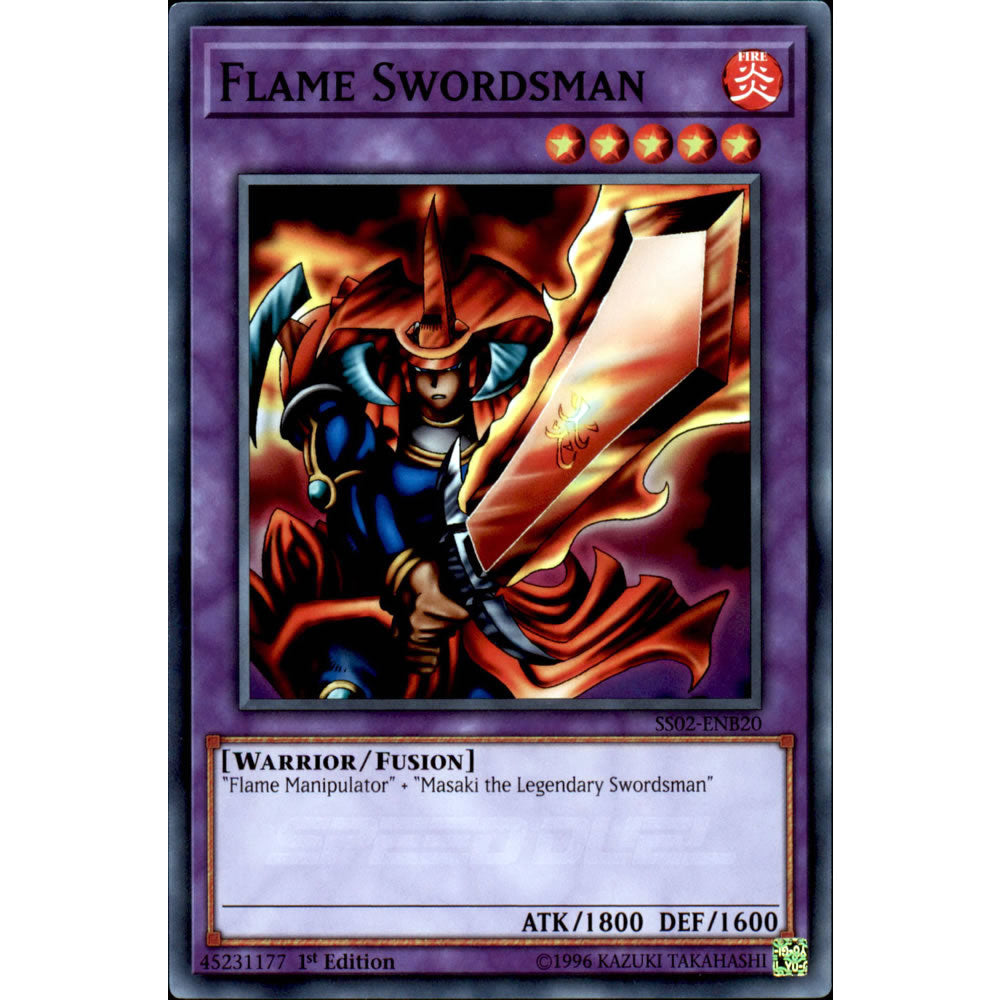 Flame Swordsman SS02-ENB20 Yu-Gi-Oh! Card from the Speed Duel: Duelists of Tomorrow Set