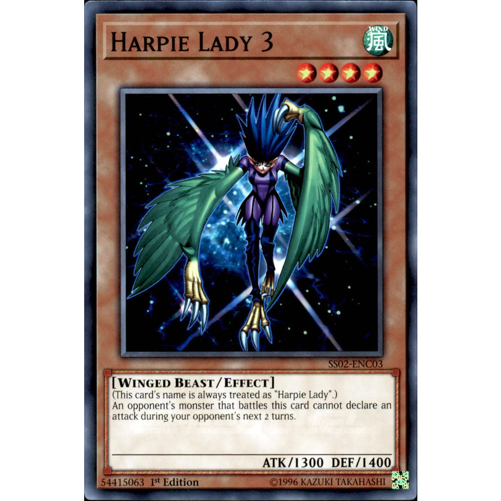 Harpie Lady 3 SS02-ENC03 Yu-Gi-Oh! Card from the Speed Duel: Duelists of Tomorrow Set