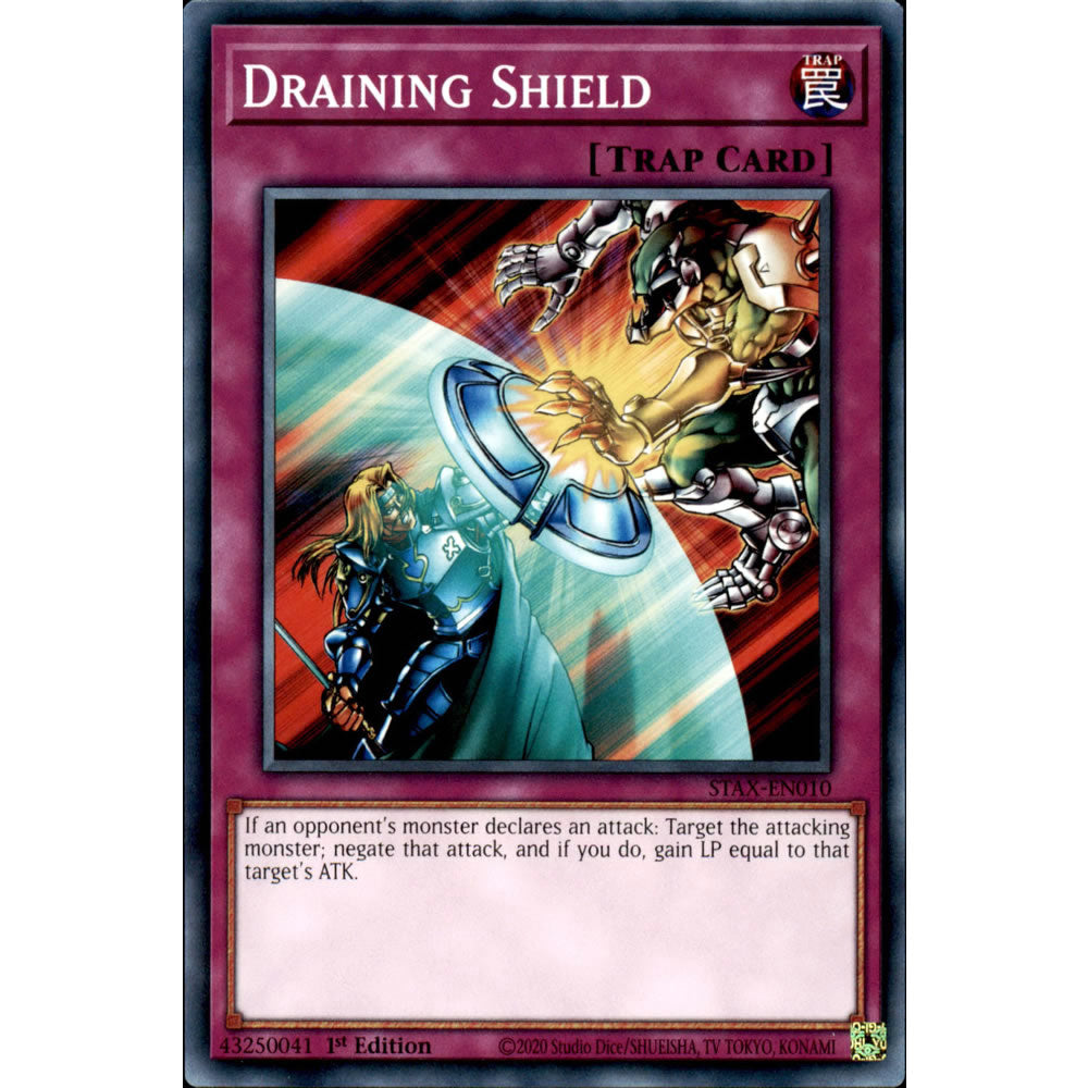 Draining Shield STAX-EN010 Yu-Gi-Oh! Card from the 2-Player Starter Set Set