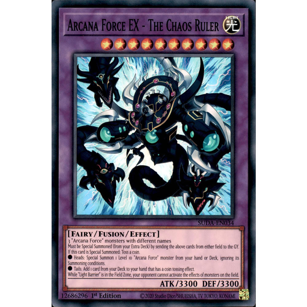 Arcana Force EX - The Chaos Ruler SUDA-EN034 Yu-Gi-Oh! Card from the Supreme Darkness Set