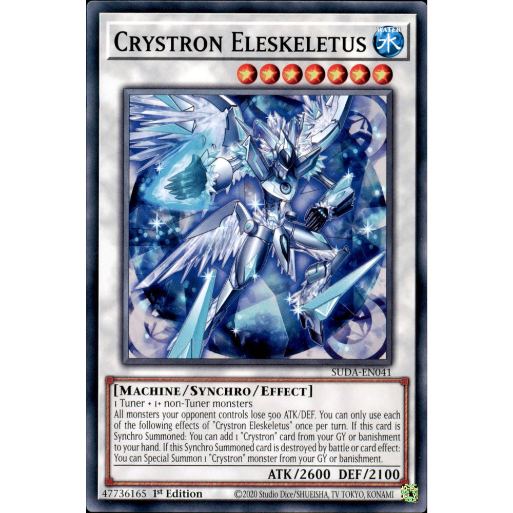 Crystron Eleskeletus SUDA-EN041 Yu-Gi-Oh! Card from the Supreme Darkness Set