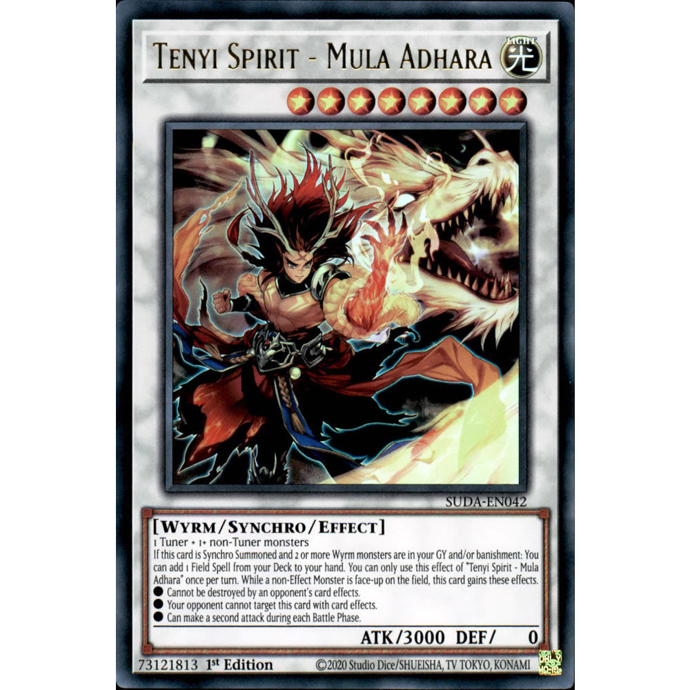 Tenyi Spirit - Mula Adhara SUDA-EN042 Yu-Gi-Oh! Card from the Supreme Darkness Set
