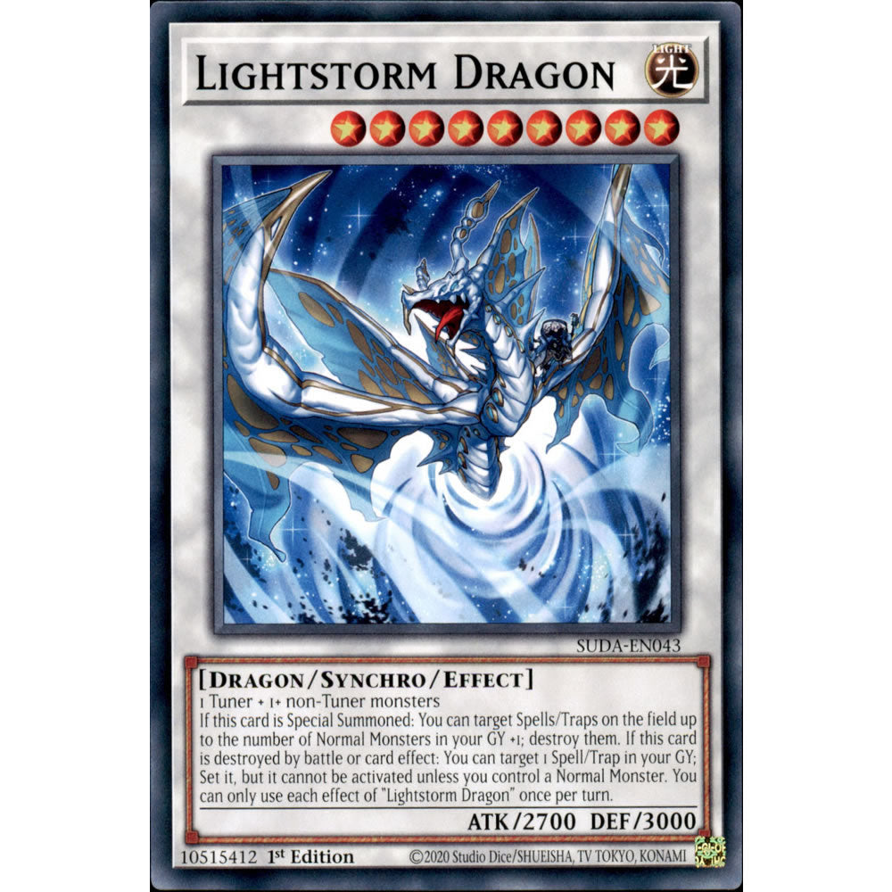 Lightstorm Dragon SUDA-EN043 Yu-Gi-Oh! Card from the Supreme Darkness Set