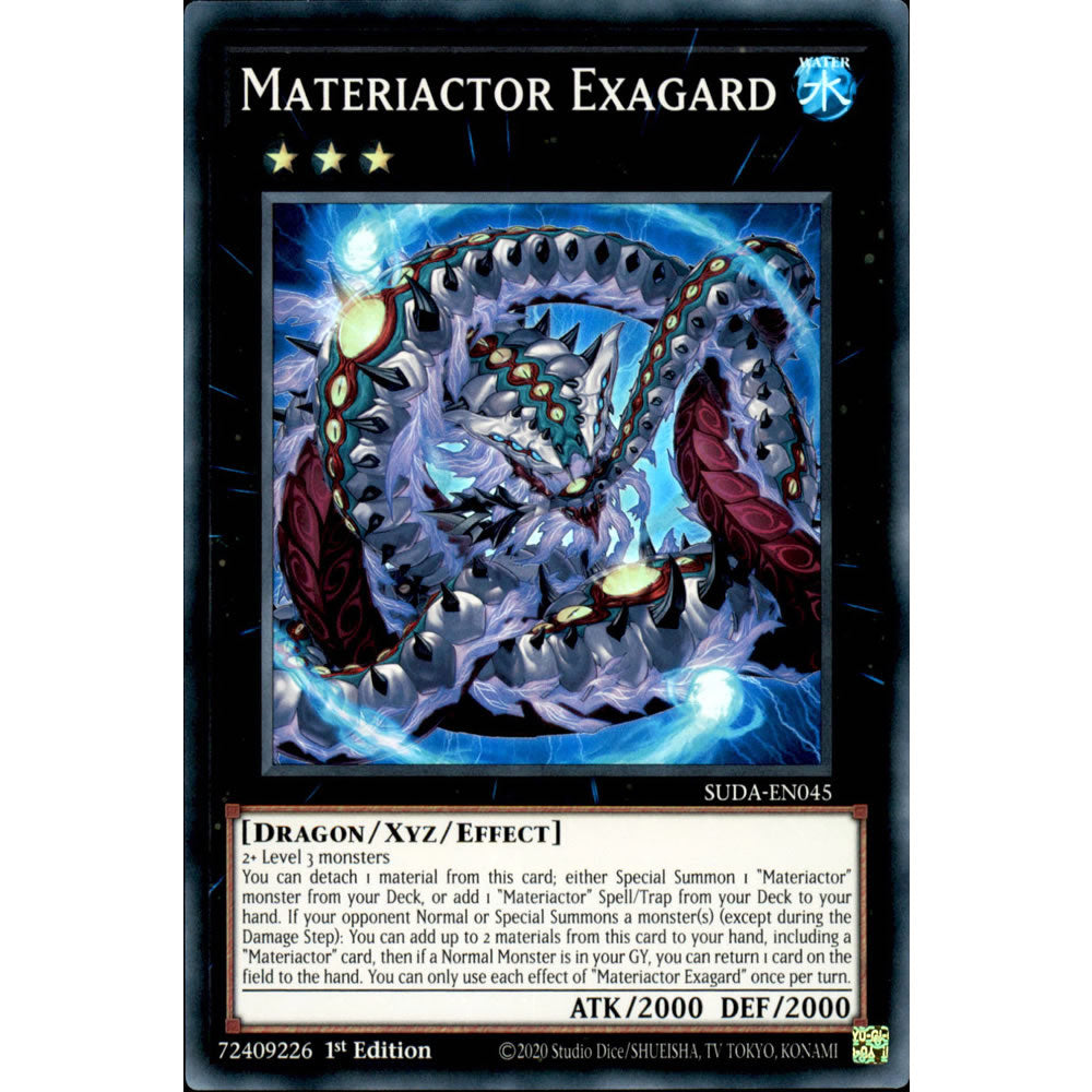 Materiactor Exagard SUDA-EN045 Yu-Gi-Oh! Card from the Supreme Darkness Set
