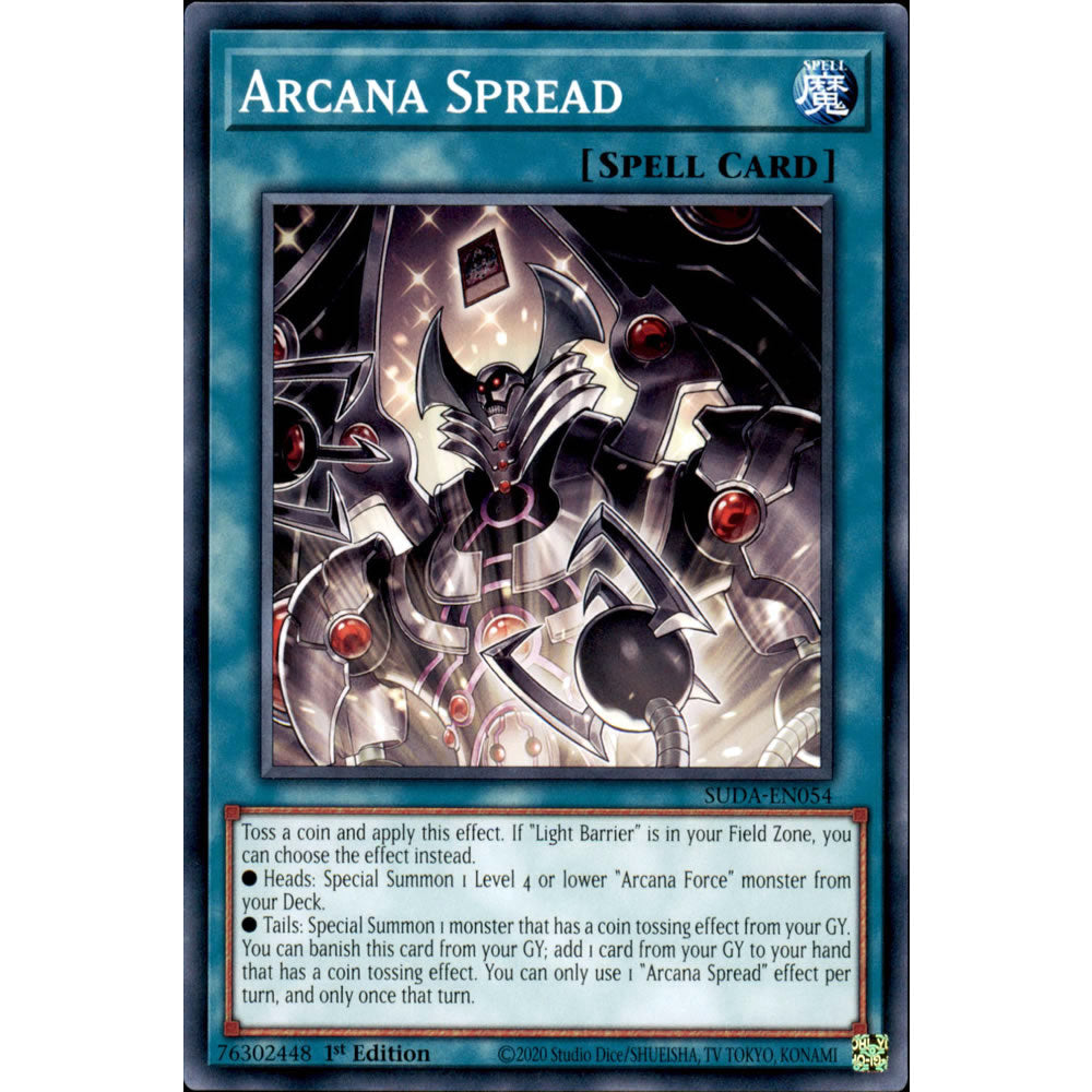 Arcana Spread SUDA-EN054 Yu-Gi-Oh! Card from the Supreme Darkness Set