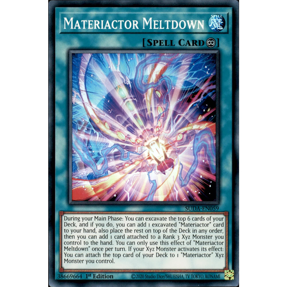 Materiactor Meltdown SUDA-EN059 Yu-Gi-Oh! Card from the Supreme Darkness Set