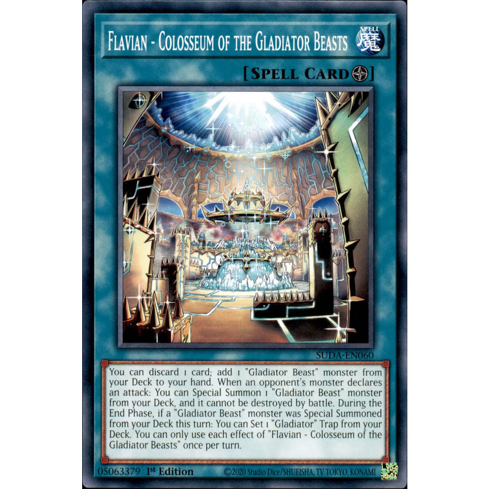 Flavian - Colosseum of the Gladiator Beasts SUDA-EN060 Yu-Gi-Oh! Card from the Supreme Darkness Set