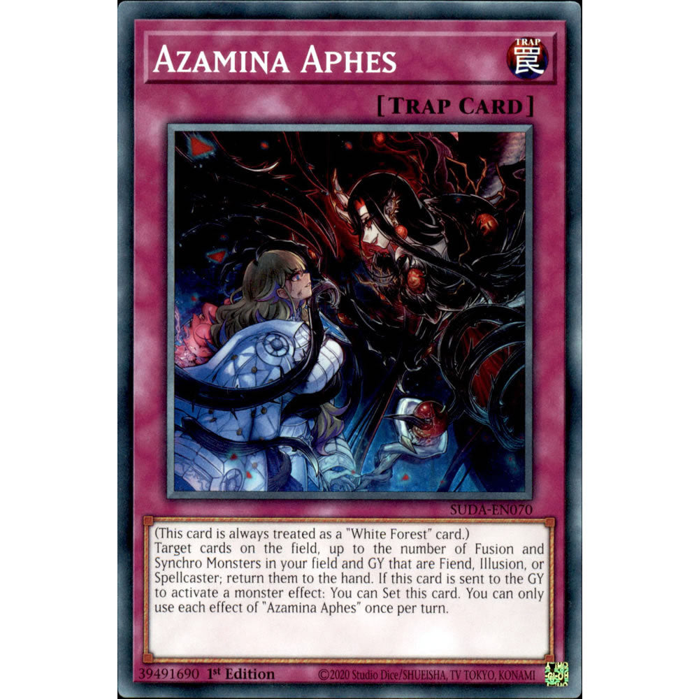 Azamina Aphes SUDA-EN070 Yu-Gi-Oh! Card from the Supreme Darkness Set