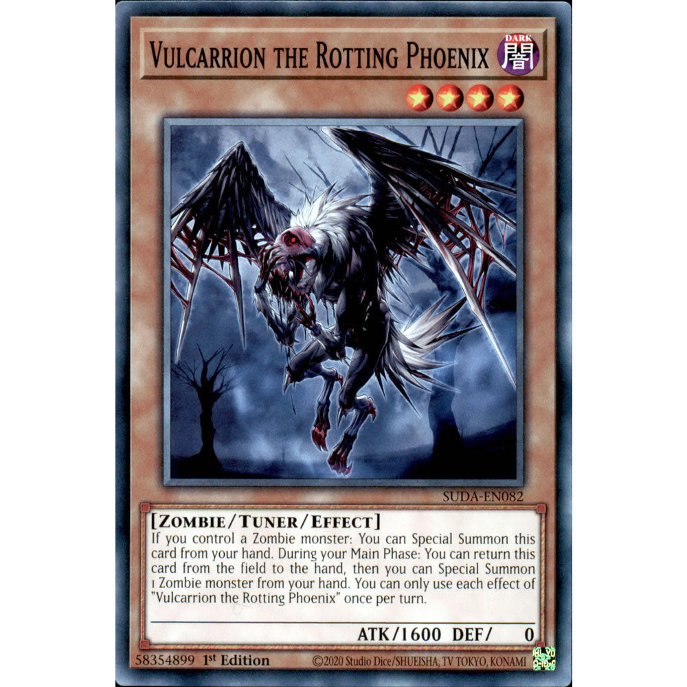 Vulcarrion the Rotting Phoenix SUDA-EN082 Yu-Gi-Oh! Card from the Supreme Darkness Set