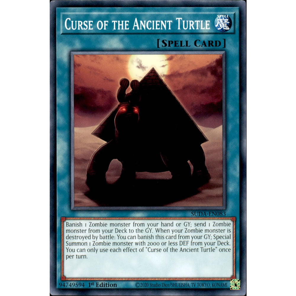 Curse of the Ancient Turtle SUDA-EN083 Yu-Gi-Oh! Card from the Supreme Darkness Set
