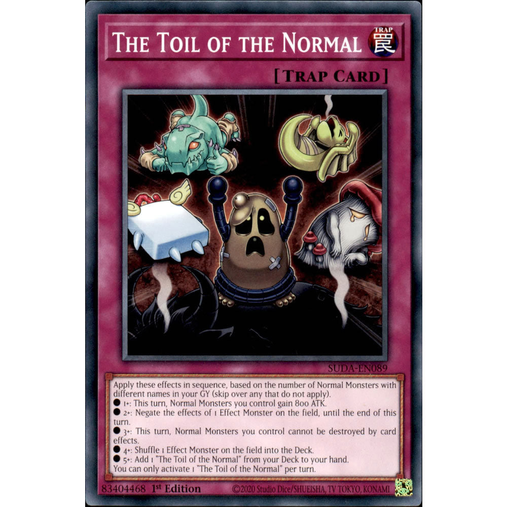 The Toil of the Normal SUDA-EN089 Yu-Gi-Oh! Card from the Supreme Darkness Set