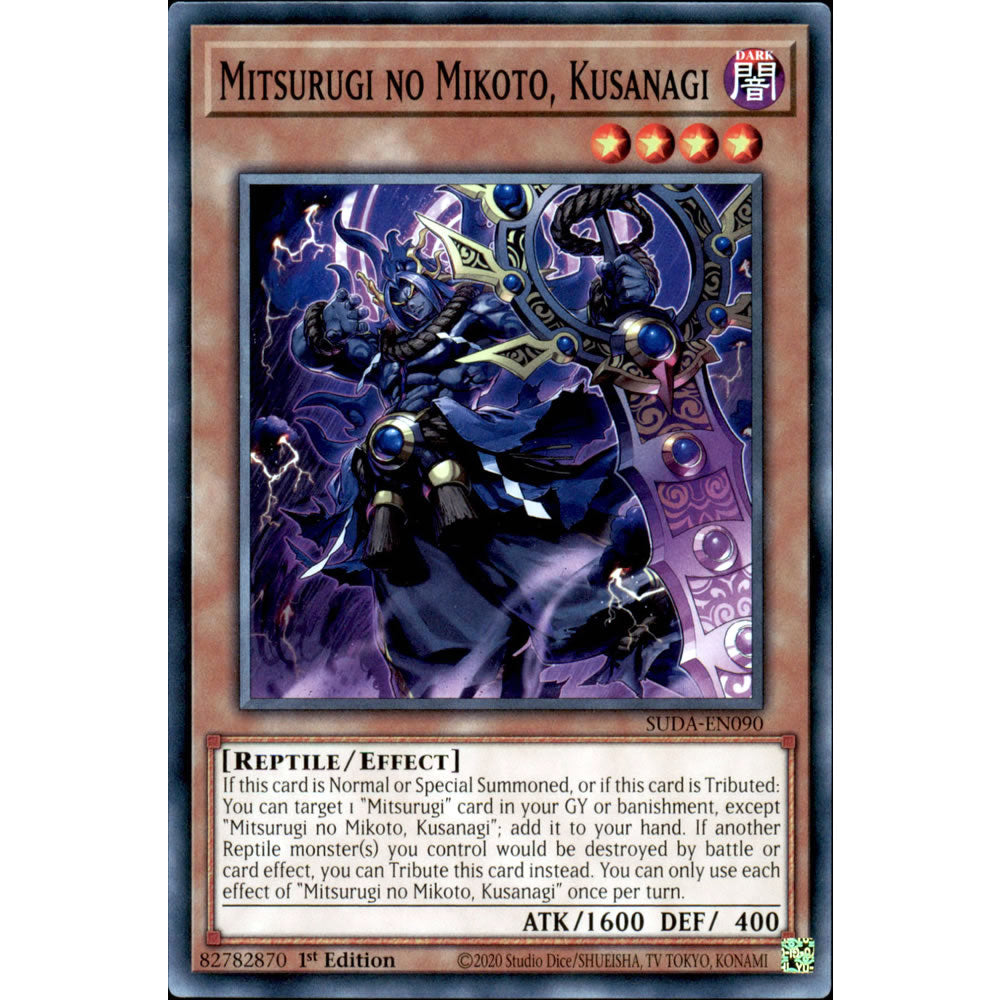 Mitsurugi no Mikoto, Kusanagi SUDA-EN090 Yu-Gi-Oh! Card from the Supreme Darkness Set