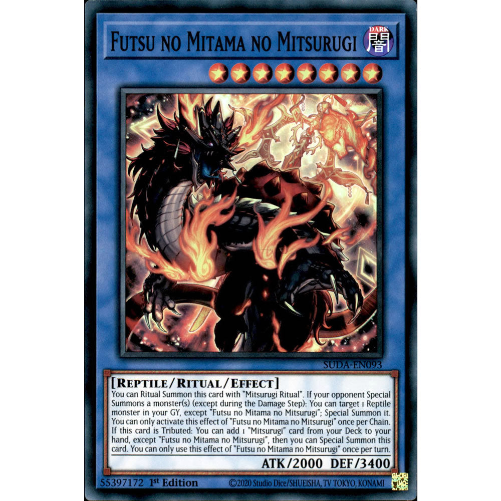 Futsu no Mitama no Mitsurugi SUDA-EN093 Yu-Gi-Oh! Card from the Supreme Darkness Set