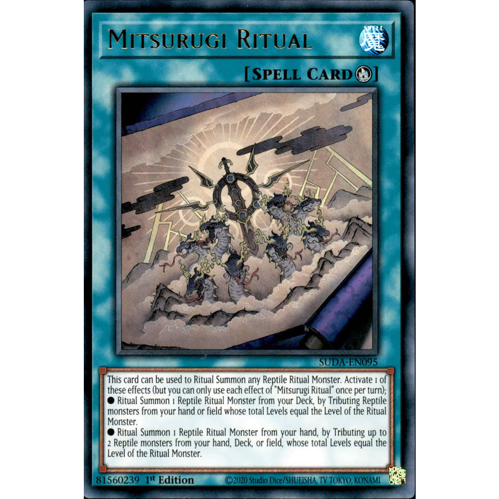 Mitsurugi Ritual SUDA-EN095 Yu-Gi-Oh! Card from the Supreme Darkness Set