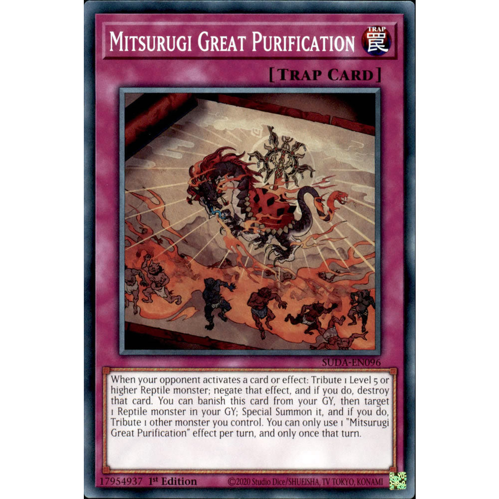 Mitsurugi Great Purification SUDA-EN096 Yu-Gi-Oh! Card from the Supreme Darkness Set