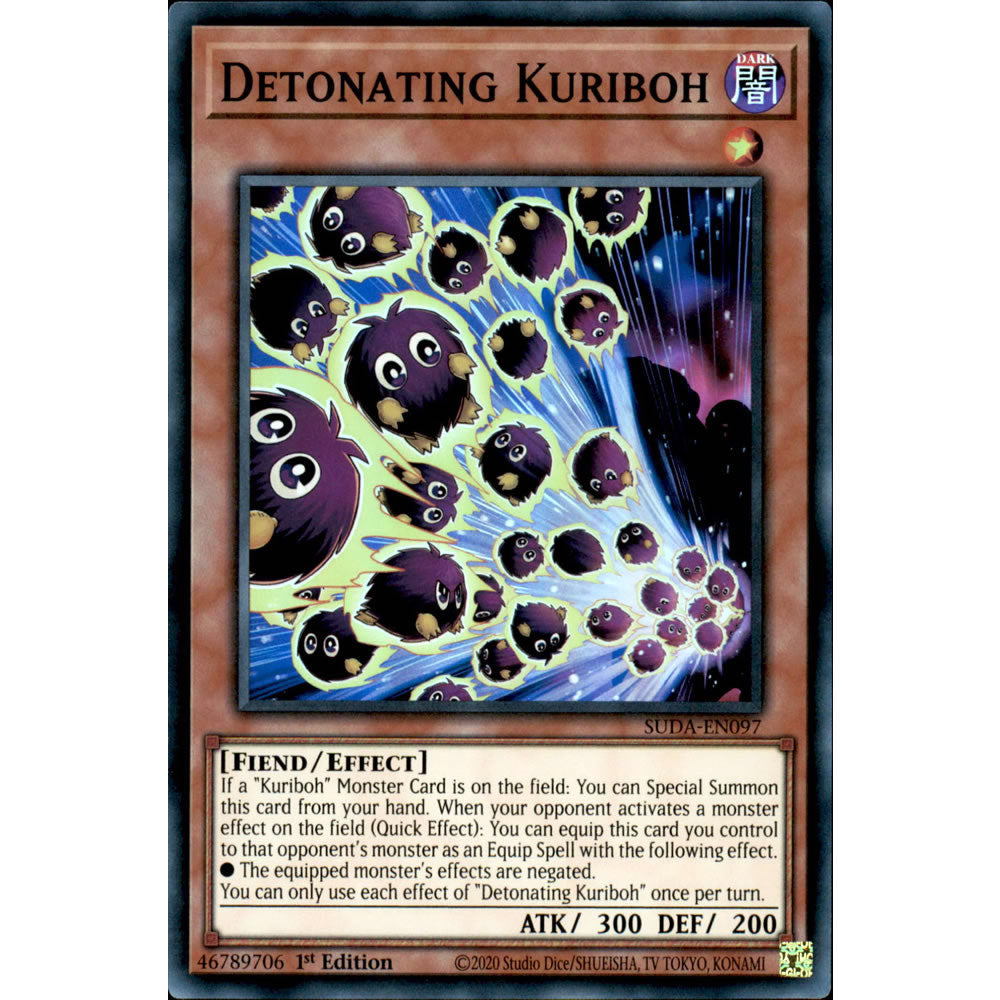 Detonating Kuriboh SUDA-EN097 Yu-Gi-Oh! Card from the Supreme Darkness Set