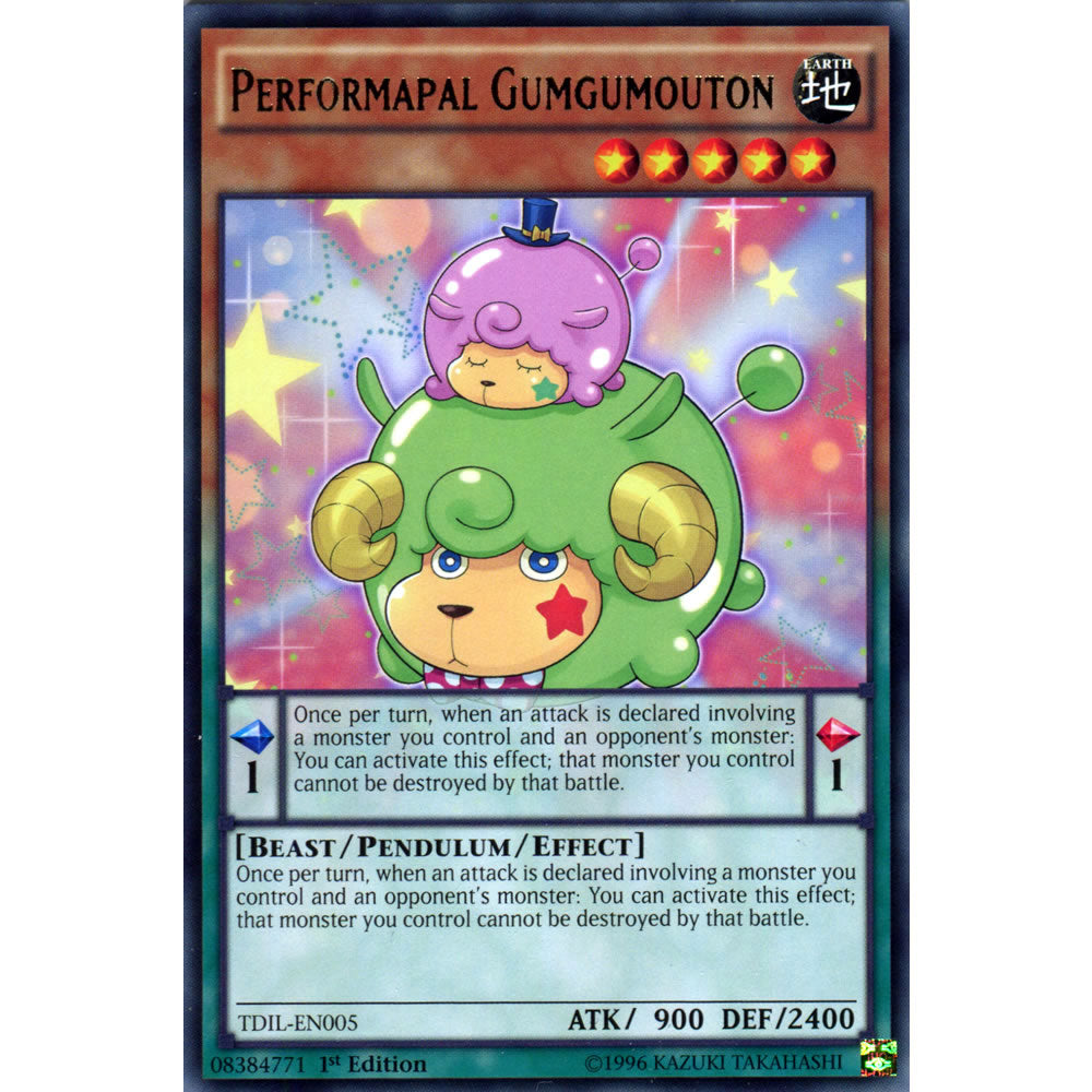 Yu-Gi-Oh! Performapal Gumgumouton (TDIL-EN005) – Rare, 1st Edition, Aus The Dark Illusion