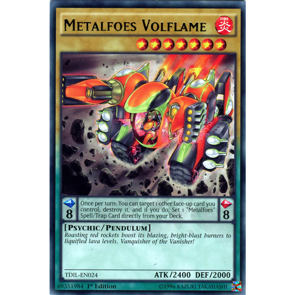 Metalfoes Volflame TDIL-EN024 Yu-Gi-Oh! Card Metalfoes Volflame TDIL-EN024 Yu-Gi-Oh! Card