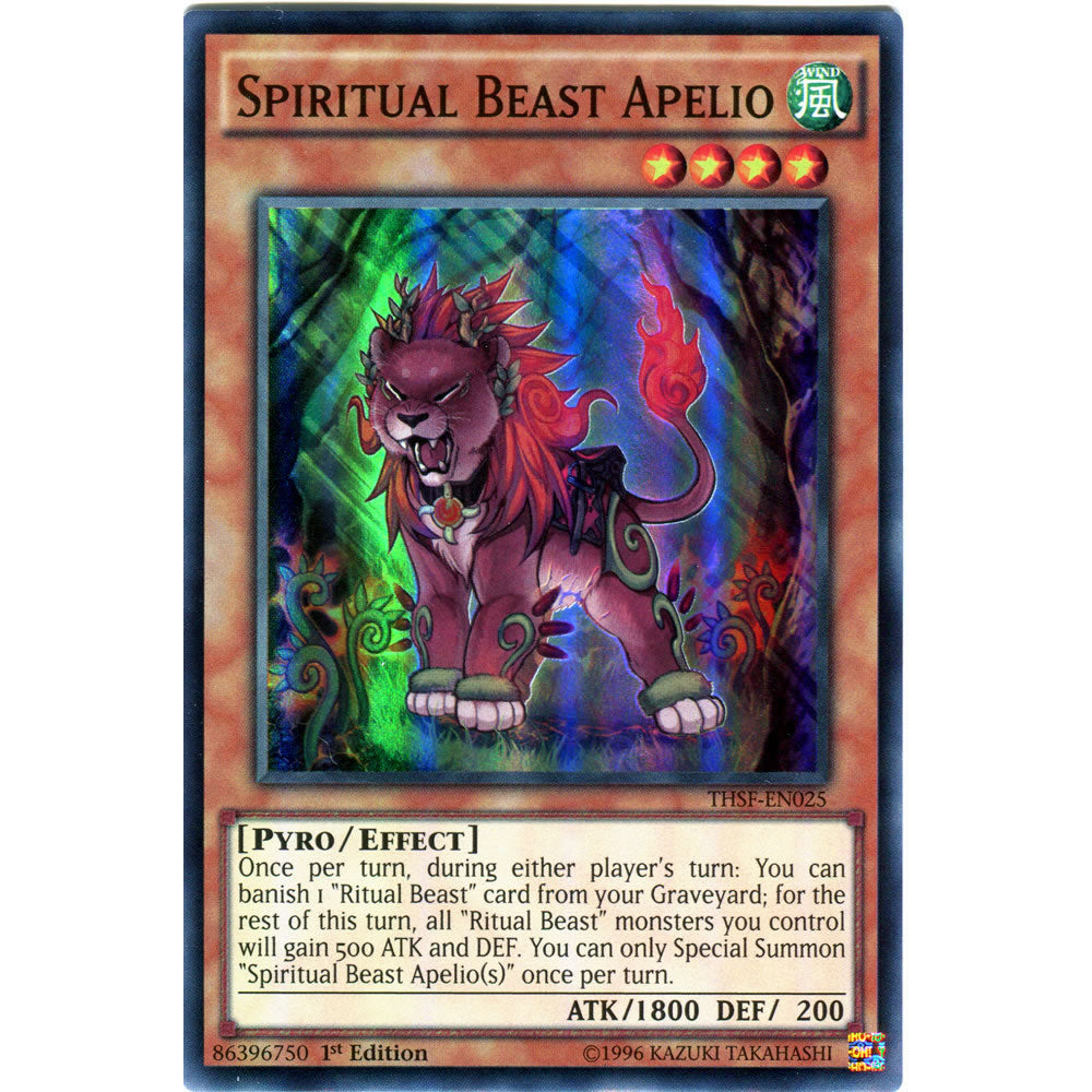 Spiritual Beast Apelio THSF-EN025 Yu-Gi-Oh! Card from the The Secret Forces Set