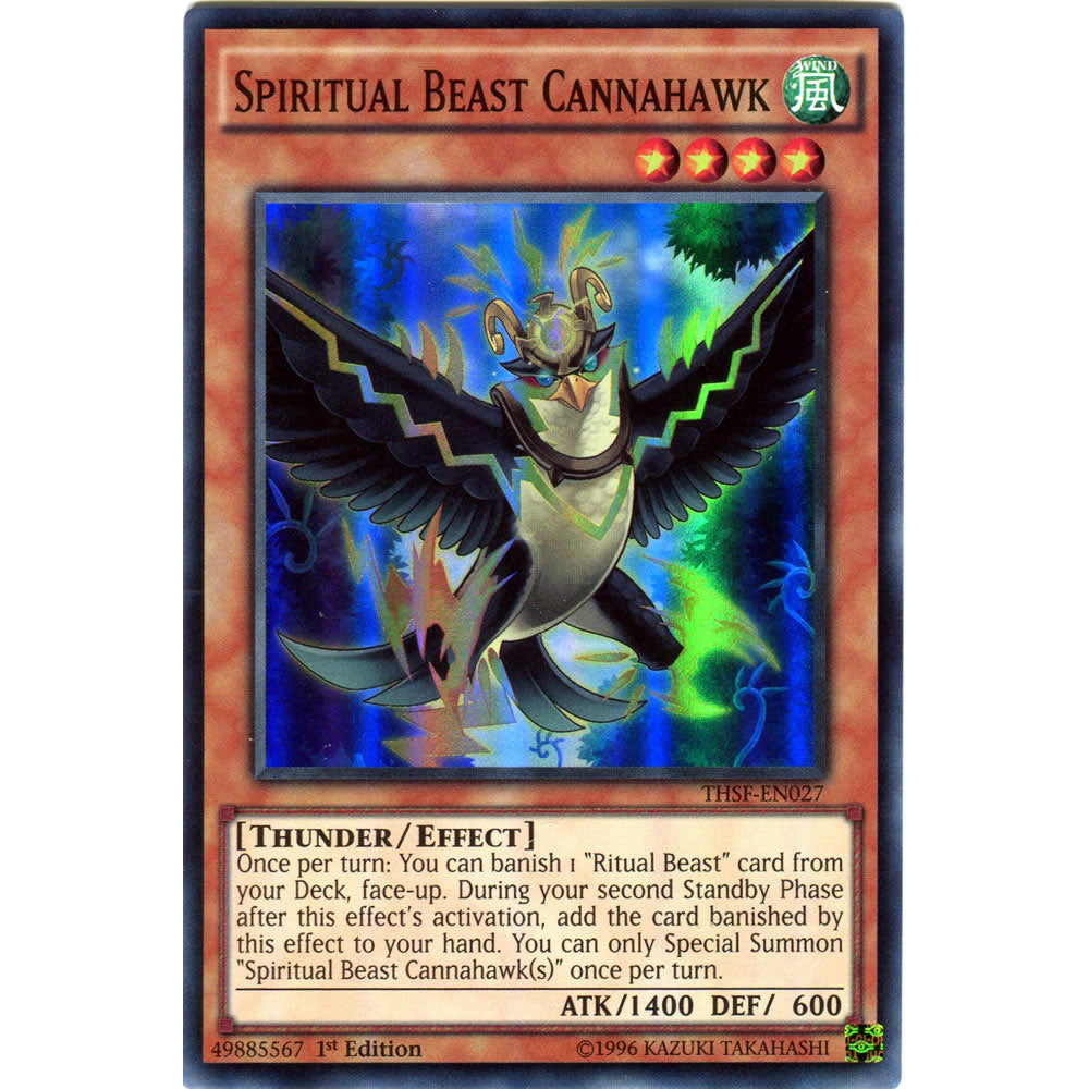 Spiritual Beast Cannahawk THSF-EN027 Yu-Gi-Oh! Card from the The Secret Forces Set