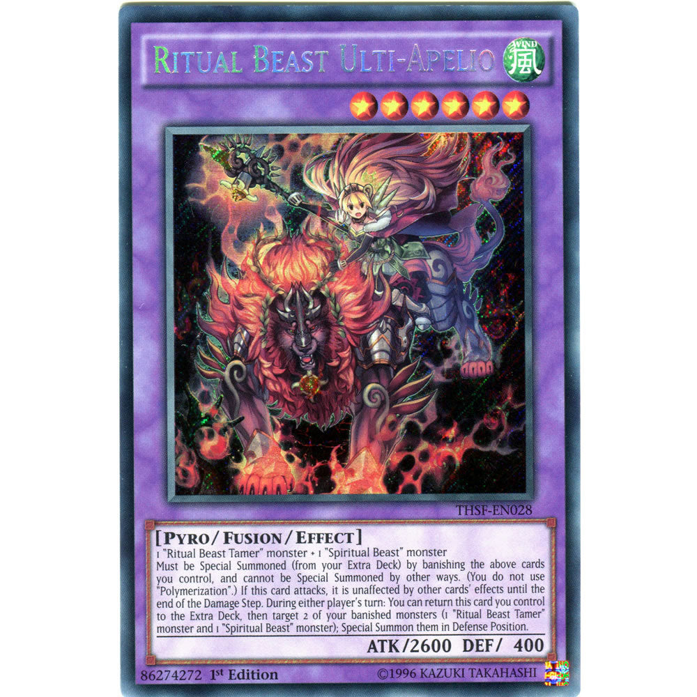 Ritual Beast Ulti-Apelio THSF-EN028 Yu-Gi-Oh! Card from the The Secret Forces Set