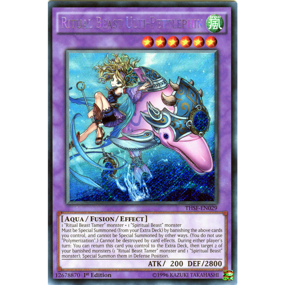 Ritual Beast Ulti-Pettlephin THSF-EN029 Yu-Gi-Oh! Card from the The Secret Forces Set