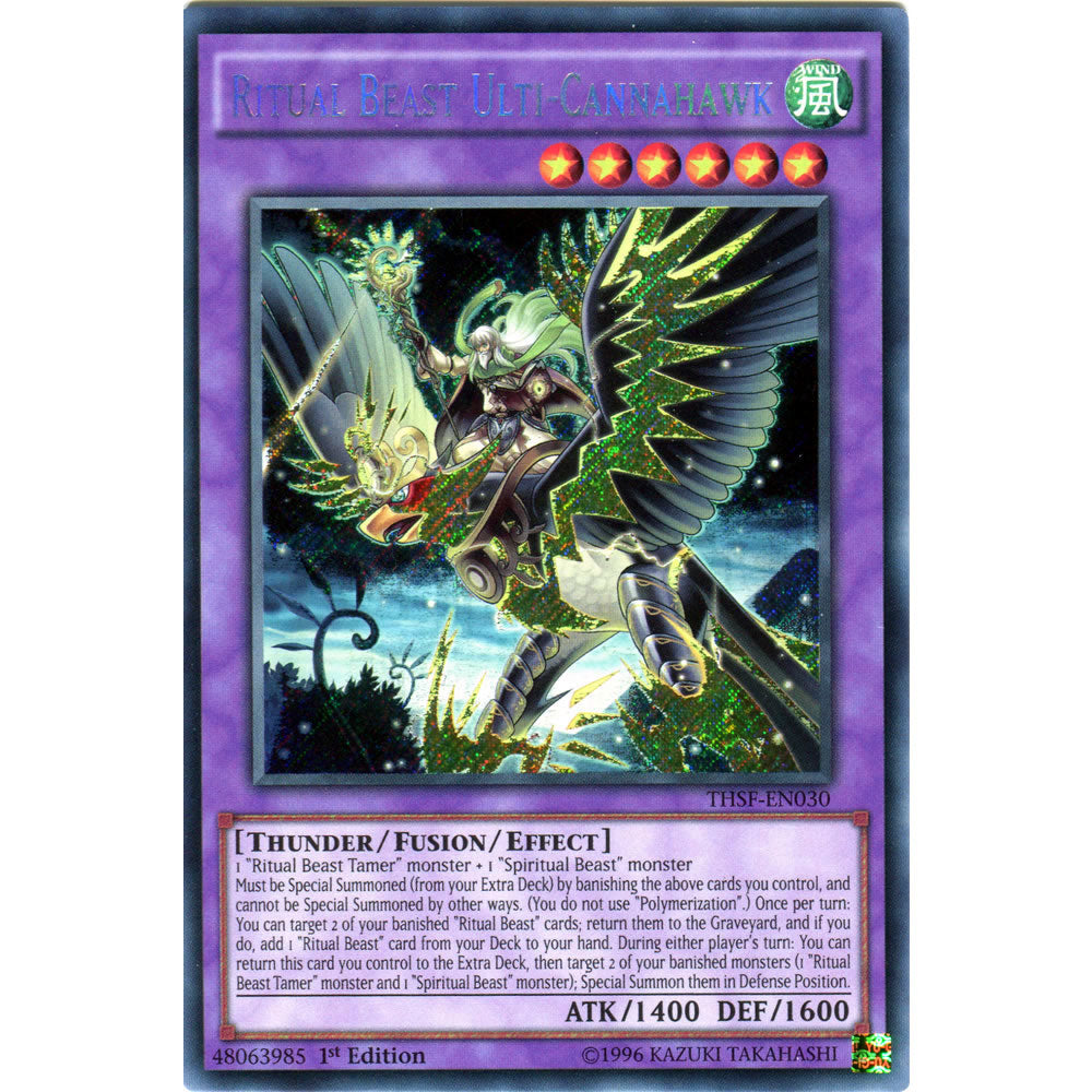 Ritual Beast Ulti-Cannahawk THSF-EN030 Yu-Gi-Oh! Card from the The Secret Forces Set