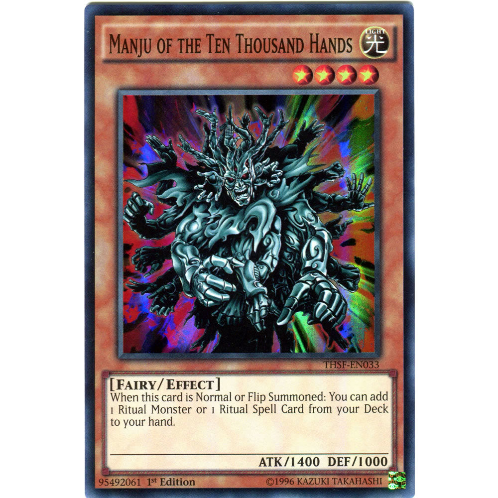 Manju of the Ten Thousand Hands THSF-EN033 Yu-Gi-Oh! Card from the The Secret Forces Set