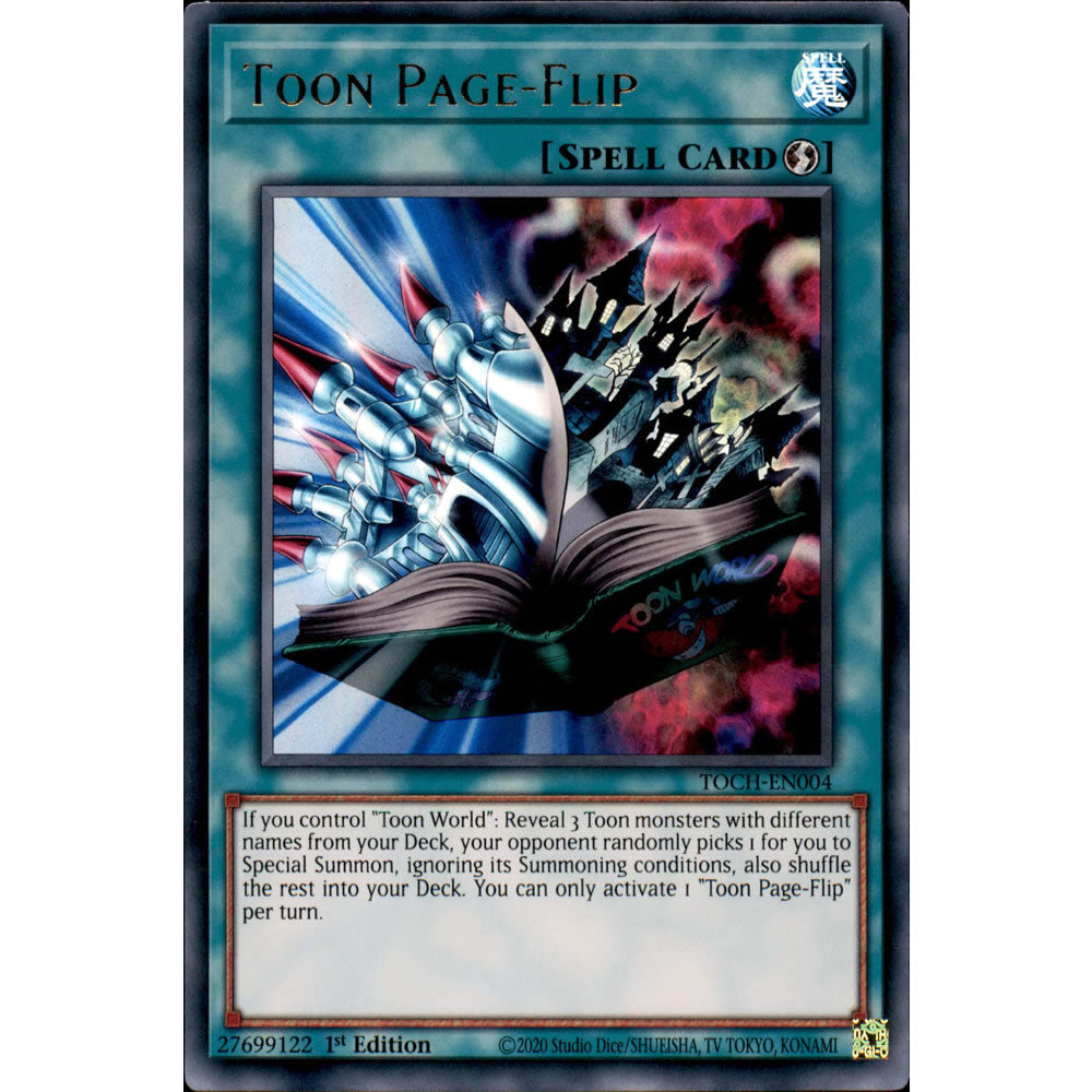 toon deck yugioh 2020 Toon Page-Flip TOCH-EN004 Yu-Gi-Oh! Card