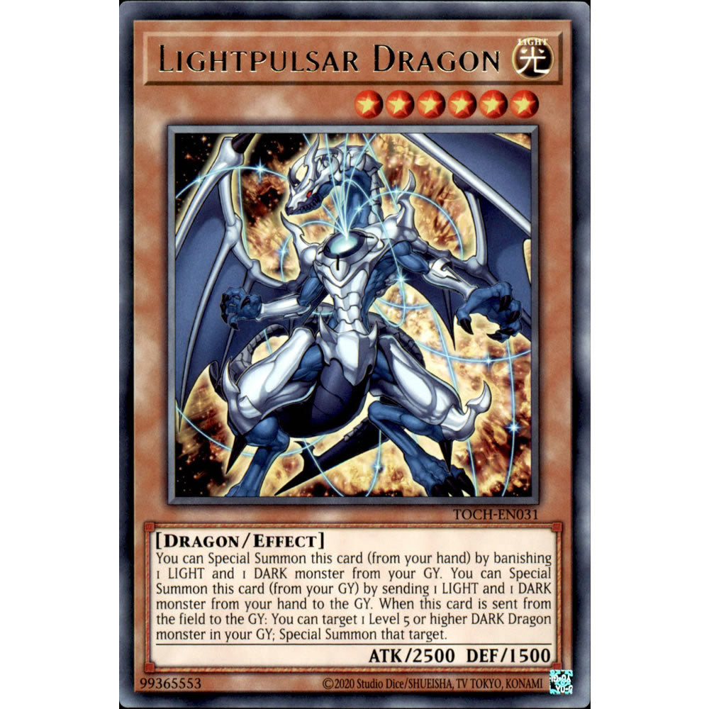Lightpulsar Dragon TOCH-EN031 Yu-Gi-Oh! Card from the Toon Chaos Set