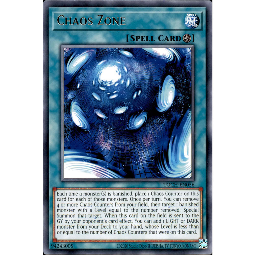 Chaos Zone TOCH-EN056 Yu-Gi-Oh! Card from the Toon Chaos Set