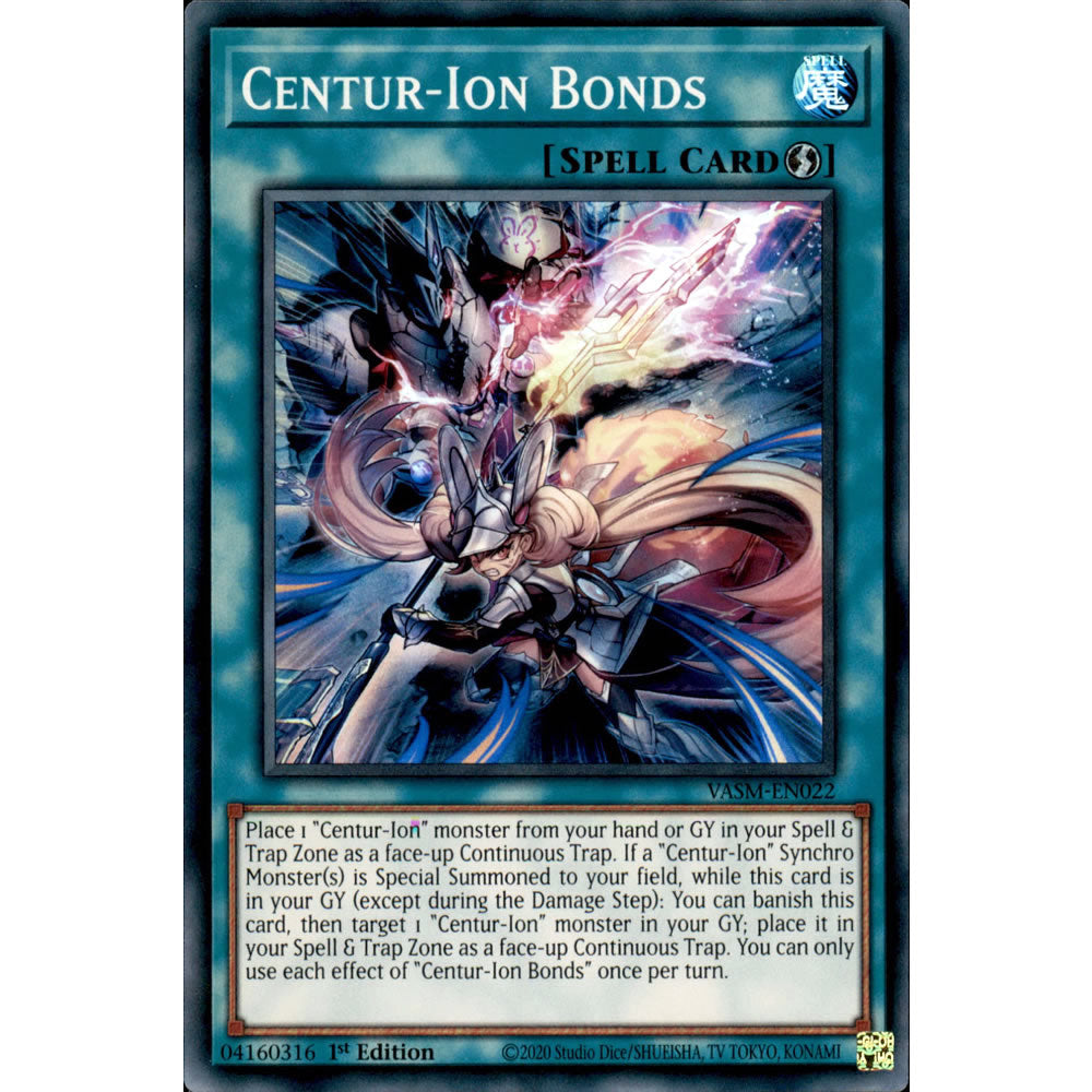centurion card yugioh Centur-Ion Bonds VASM-EN022 Yu-Gi-Oh! Card