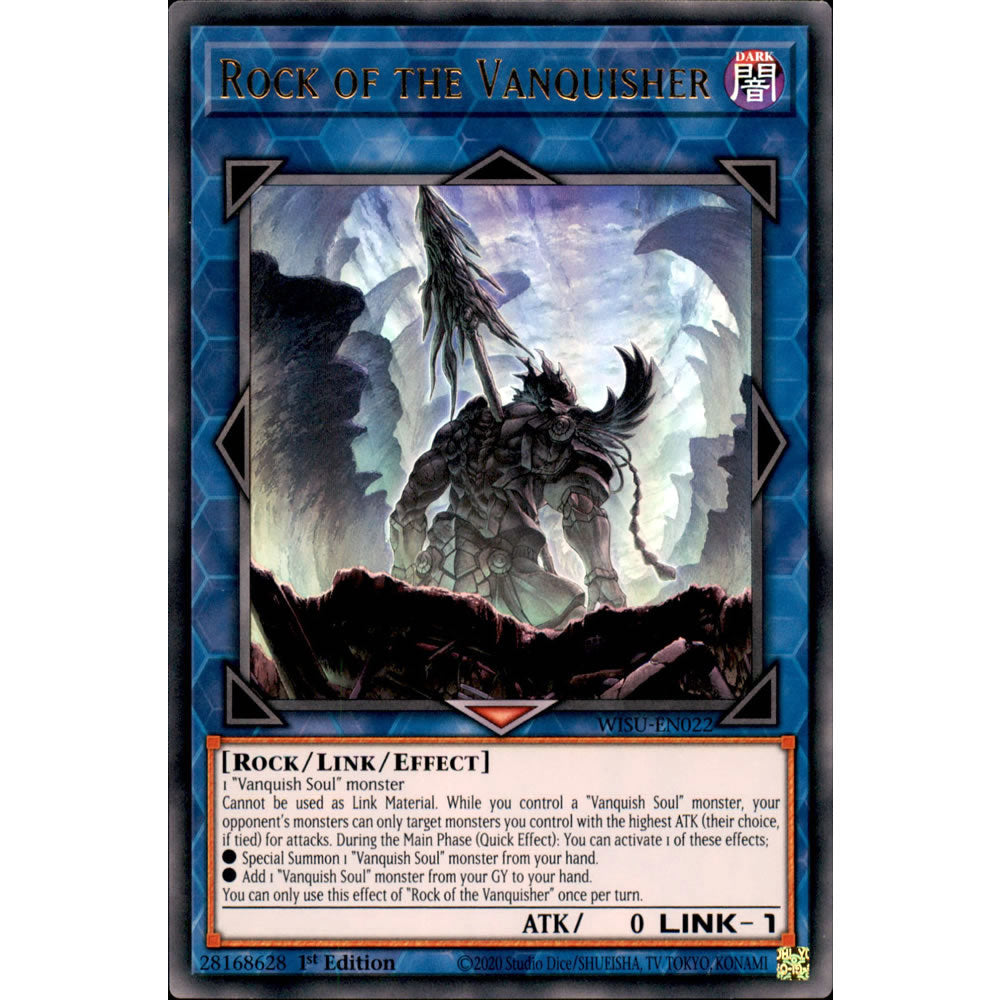 Rock of the Vanquisher WISU-EN022 Yu-Gi-Oh! Card Rock of the Vanquisher WISU-EN022 Yu-Gi-Oh! Card