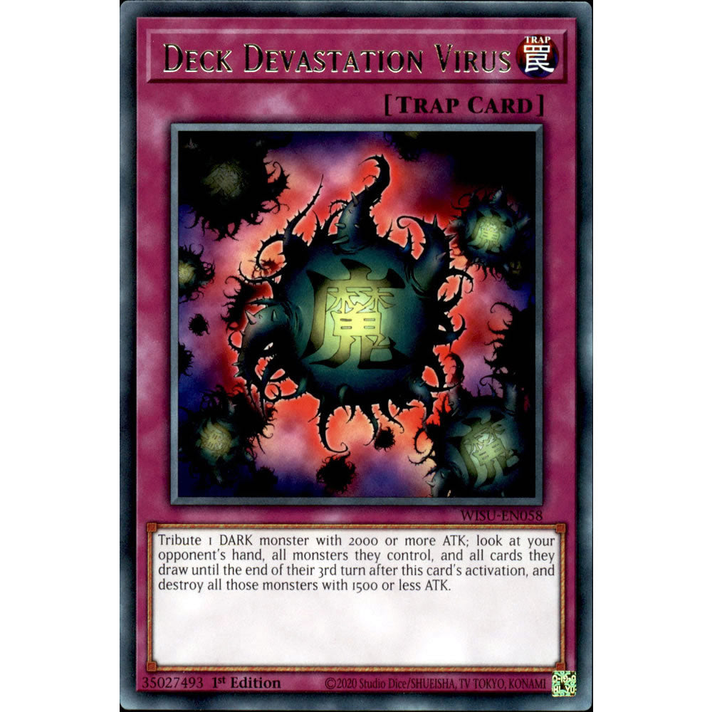 yugioh card deck destruction virus Deck Devastation Virus WISU-EN058 Yu-Gi-Oh! Card