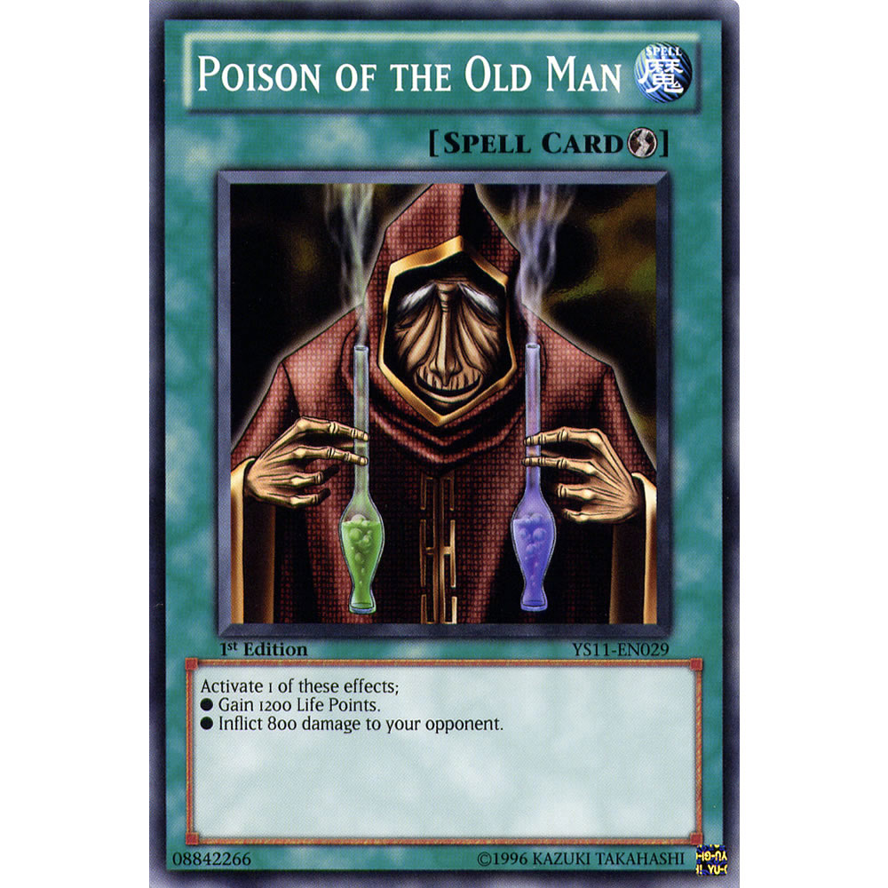 Poison of the Old Man YS11-EN029 Yu-Gi-Oh! Card from the Dawn of the XYZ Set