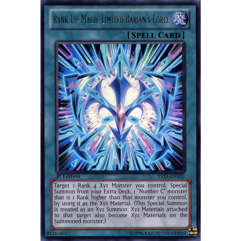 Rank-Up-Magic Limited Barian's Force YS13-ENV02 Rank-Up-Magic Limited Barian's Force YS13-ENV02