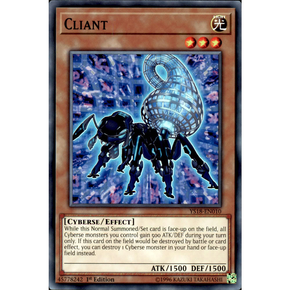 Cliant YS18-EN010 Yu-Gi-Oh! Card from the Codebreaker Set
