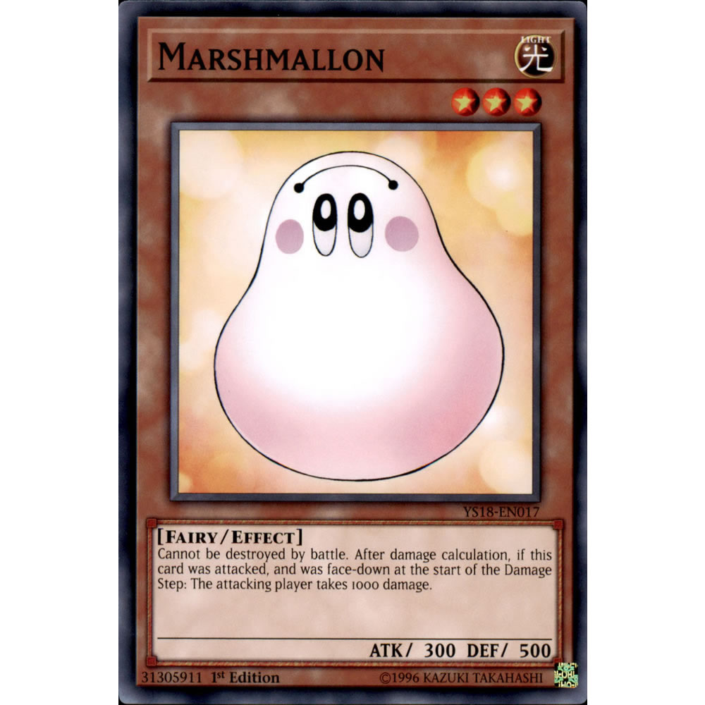 Marshmallon YS18-EN017 Yu-Gi-Oh! Card - Deckboosters Marshmallon YS18-EN017 Yu-Gi-Oh! Card - Deckboosters