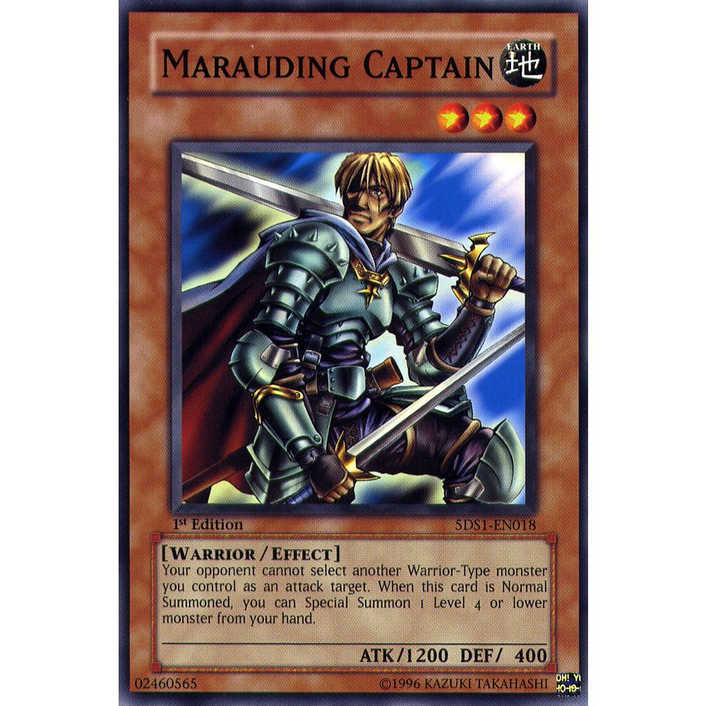 Marauding Captain 5DS1-EN018 Yu-Gi-Oh! Card from the 5Ds 2008 Set