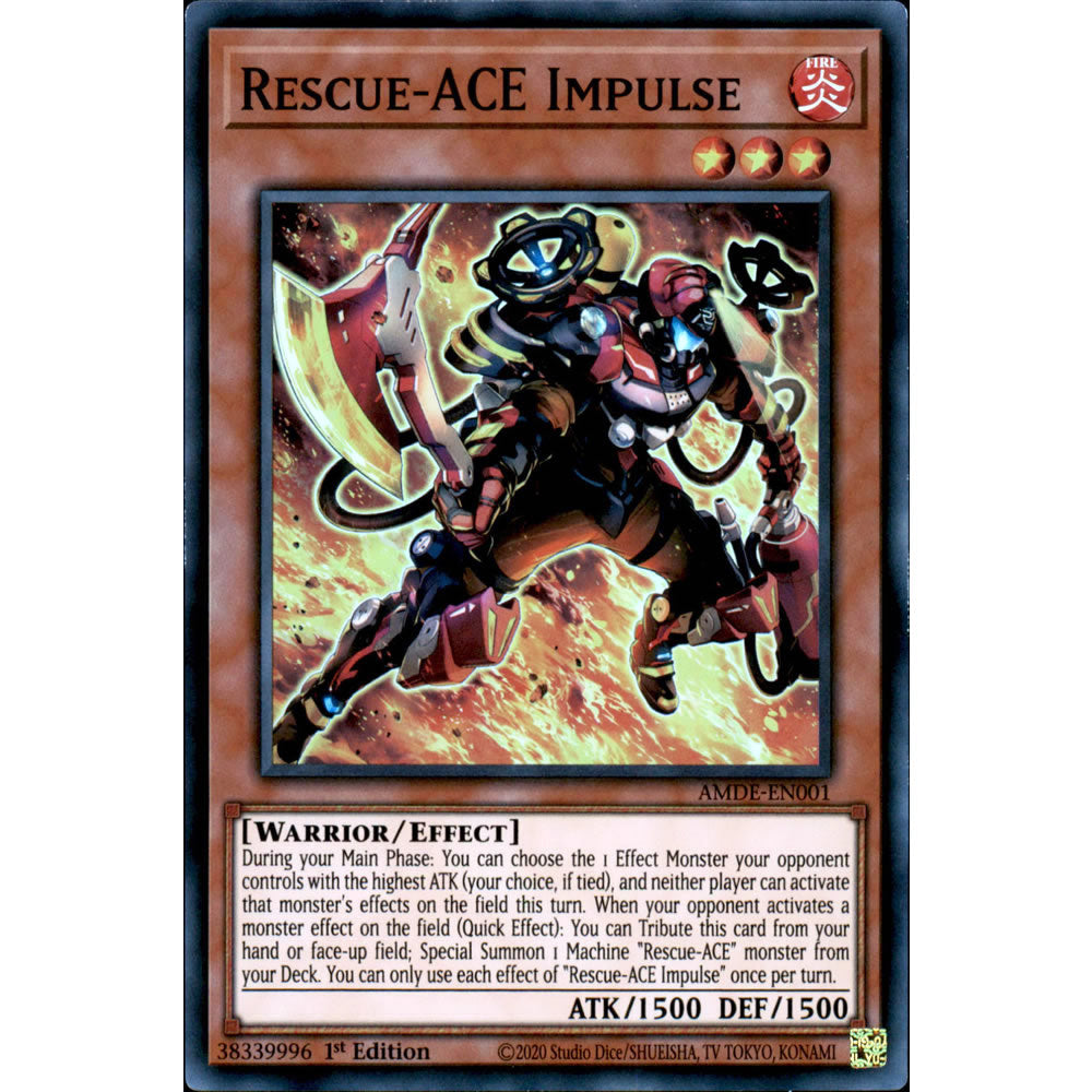 rescue yugioh cards Rescue-ACE Impulse AMDE-EN001 Yu-Gi-Oh! Card