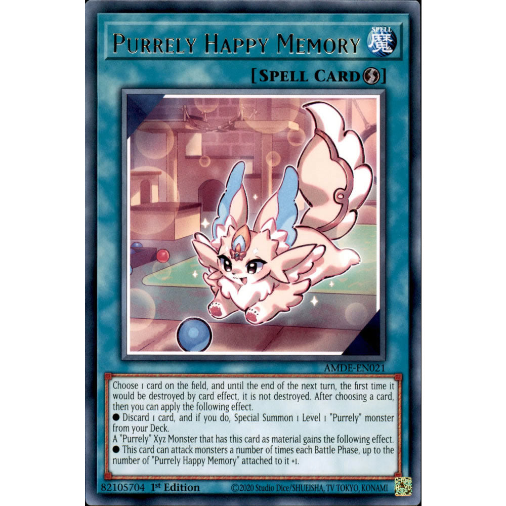 Purrely Happy Memory AMDE-EN021 Yu-Gi-Oh! Card from the Amazing Defenders Set