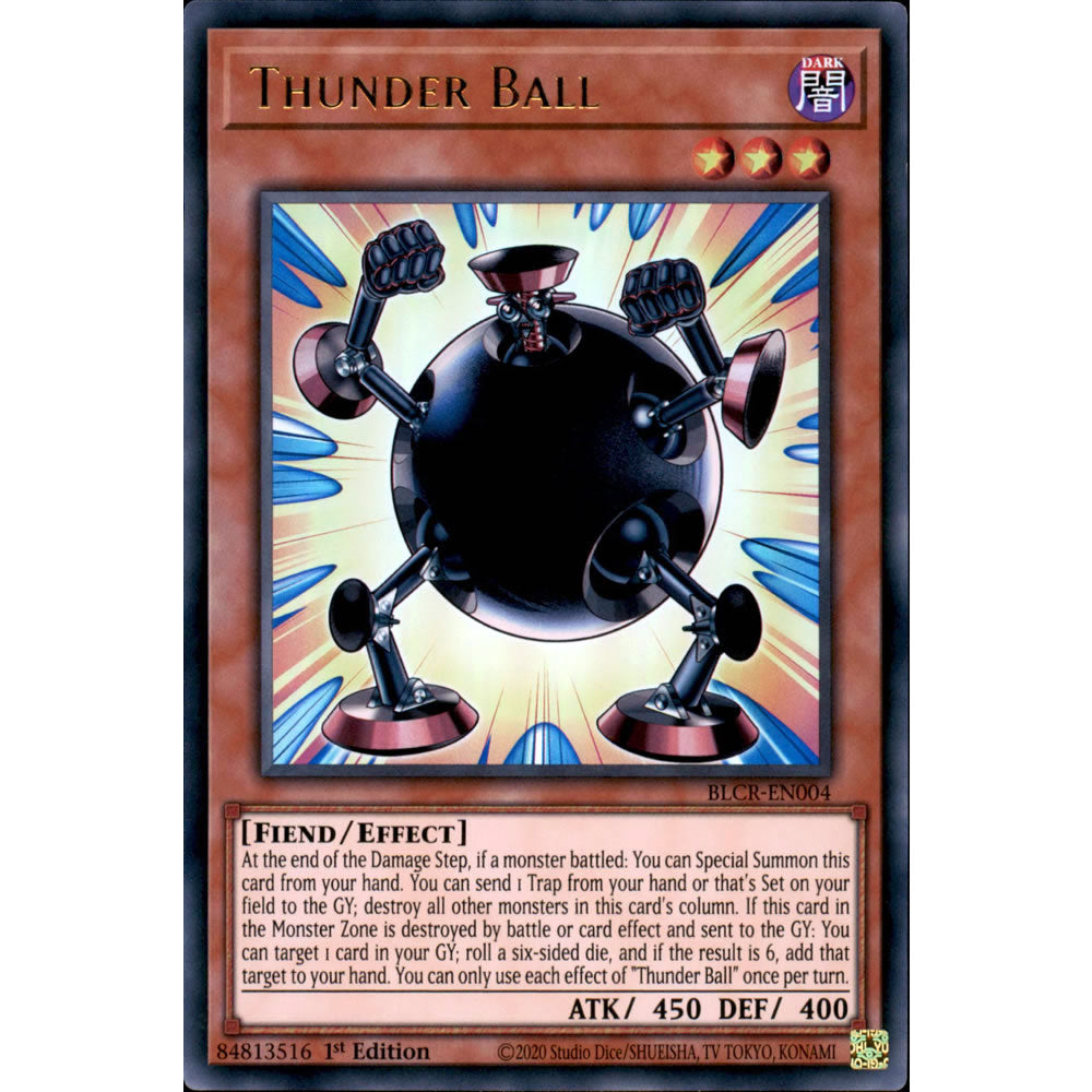 Thunder Ball BLCR-EN004 Yu-Gi-Oh! Card from the Battles of Legend: Crystal Revenge Set