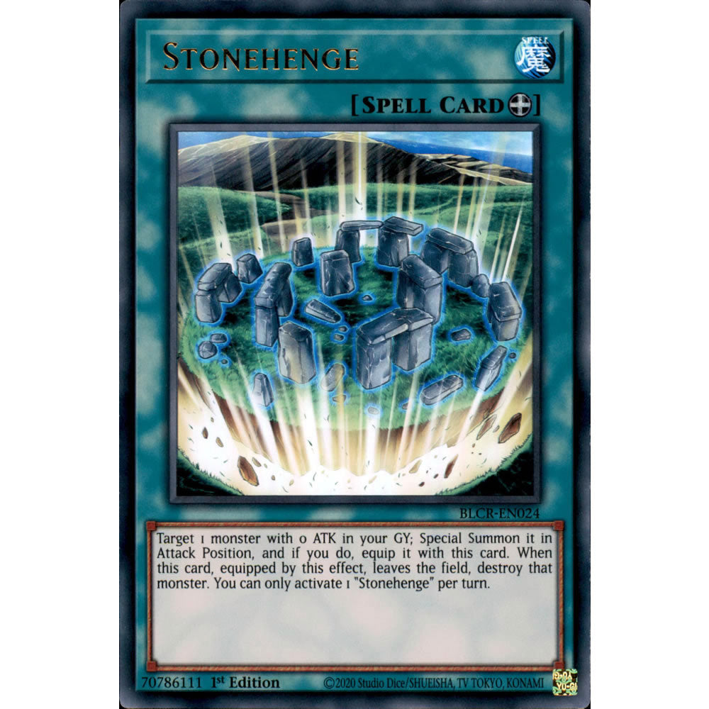 Stonehenge BLCR-EN024 Yu-Gi-Oh! Card from the Battles of Legend: Crystal Revenge Set