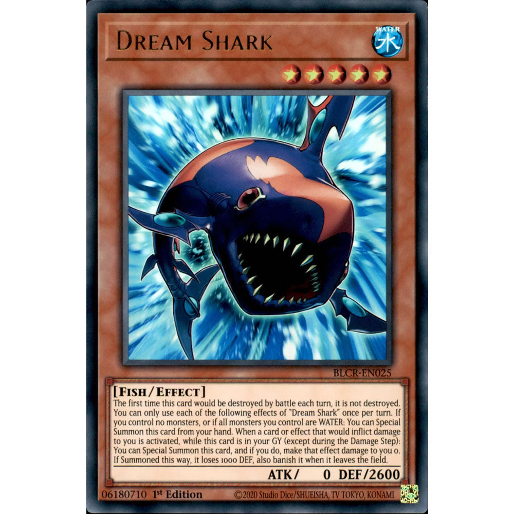 Dream Shark BLCR-EN025 Yu-Gi-Oh! Card from the Battles of Legend: Crystal Revenge Set