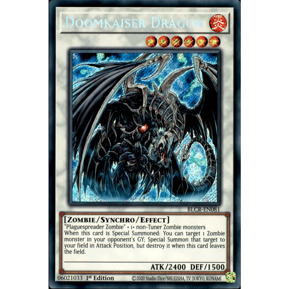 Doomkaiser Dragon BLCR-EN081 Yu-Gi-Oh! Card from the Battles of Legend: Crystal Revenge Set