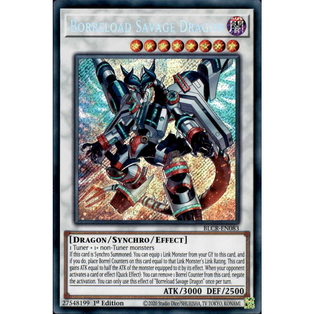Borreload Savage Dragon BLCR-EN083 Yu-Gi-Oh! Card from the Battles of Legend: Crystal Revenge Set