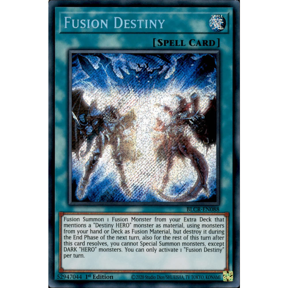 Fusion Destiny BLCR-EN088 Yu-Gi-Oh! Card from the Battles of Legend: Crystal Revenge Set