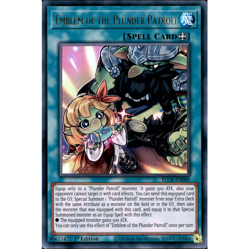 Emblem of the Plunder Patroll BLCR-EN089 Yu-Gi-Oh! Card from the Battles of Legend: Crystal Revenge Set