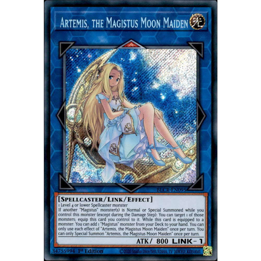 Artemis, the Magistus Moon Maiden BLCR-EN095 Yu-Gi-Oh! Card from the Battles of Legend: Crystal Revenge Set