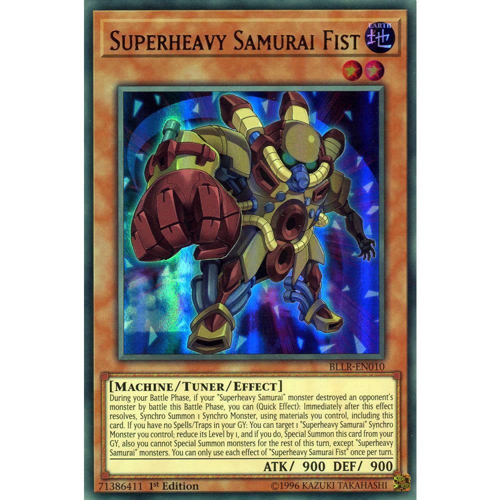 Superheavy Samurai Fist BLLR-EN010 Yu-Gi-Oh! Card from the Battles of Legend: Light's Revenge Set